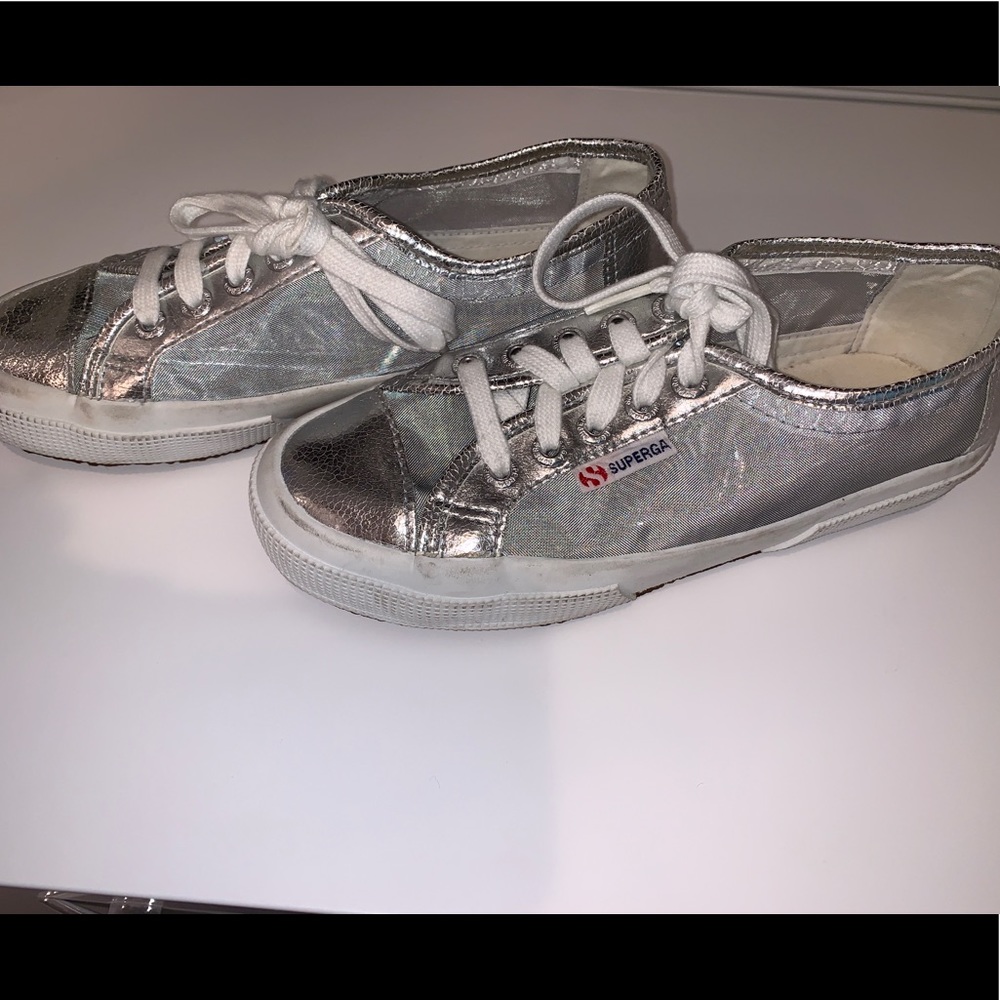 SUPERGA METALLIC MESH SNEAKERS - Picture 4 of 7